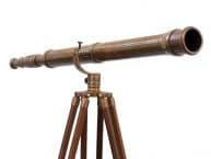 Floor Standing Antique Brass Galileo Telescope 65