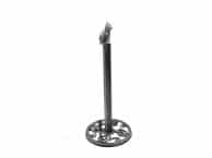 Rustic Silver Cast Iron Sitting Cat Bathroom Extra Toilet Paper Stand 16
