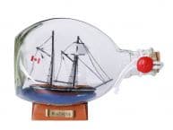 Bluenose Sailboat in a Glass Bottle 7
