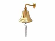 Brass Plated Hanging Ships Bell 6