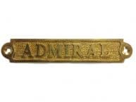 Brass Admiral Sign 5