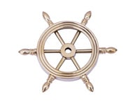 Solid Brass Decorative Ship Wheel Paperweight 4