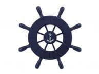 Dark Blue Decorative Ship Wheel With Anchor 9