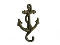 Rustic Gold Cast Iron Anchor Hook 5