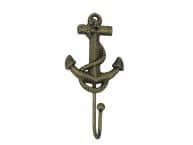 Rustic Gold Cast Iron Anchor Hook 7