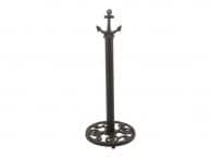 Rustic Black Cast Iron Anchor Extra Toilet Paper Stand 16