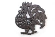 Cast Iron Rooster Shaped Trivet 8