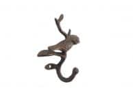 Rustic Copper Cast Iron Decorative Bird Hook 6