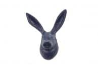 Rustic Dark Blue Cast Iron Decorative Rabbit Hook 5