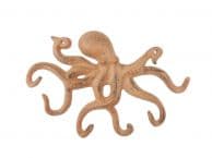 Rustic Orange Cast Iron Octopus Hook 11