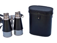 Admirals Chrome Binoculars with Leather Case 6
