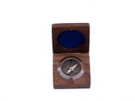Antique Copper Desk Compass with Rosewood Box 3