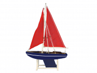 Wooden Decorative Sailboat Model American Sea 12