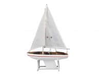 Wooden Decorative Sailboat Model Intrepid 12