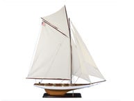 Wooden Columbia Model Sailboat Decoration 60