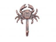 Rustic Copper Cast Iron Wall Mounted Crab Hook 5