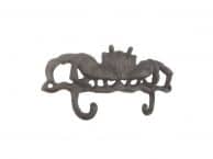 Cast Iron Decorative Crab Metal Wall Hooks 10.5