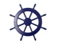 Dark Blue Decorative Ship Wheel 18