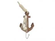 Wooden Rustic Decorative Anchor with Hook 7