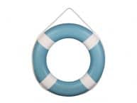 Light Blue Painted Decorative Lifering with White Bands 20
