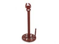 Rustic Red Cast Iron Crab Paper Towel Holder 16