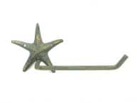 Antique Bronze Cast Iron Starfish Toilet Paper Holder 10