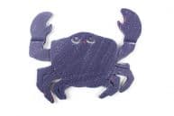 Rustic Dark Blue Cast Iron Crab Trivet 11