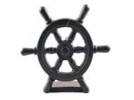 Cast Iron Ship Wheel Door Stopper 9