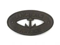 Cast Iron Anchors Aweigh with Anchor Sign 8