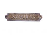 Antique Copper Admiral Sign 6