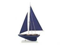 Wooden Deep Blue Sea Model Sailboat 17