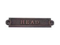 Antique Copper Head Sign 6