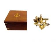 Scouts Brass Sextant 4 with Rosewood Box
