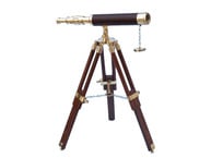 Floor Standing Brass-Leather Harbor Master Telescope 30 - Leather