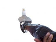 Brushed Nickel Wall Mounted Anchor Bottle Opener 3