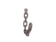 Cast Iron Wall Mounted Decorative Chain Link Hook 7.5