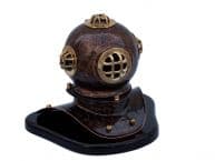 Antique Copper Seascape Divers Helmet 11