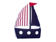 Patriotic Blue with Red Stripe Sailboat Door Stopper 10