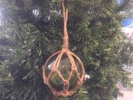 Green Japanese Glass Ball Fishing Float Decoration Christmas Ornament 4