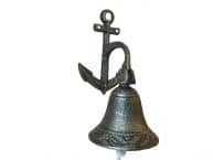 Rustic Gold Cast Iron Wall Hanging Anchor Bell 8