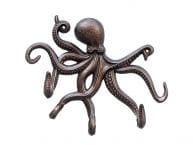 Antique Copper Octopus with Tentacle Hooks 11