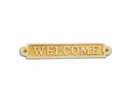 Solid Brass Welcome Sign 5