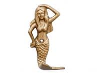 Antique Brass Mermaid Hook 6