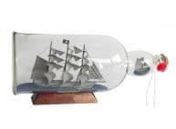 Flying Dutchman Model Ship in a Glass Bottle 11