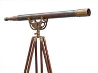 Floor Standing Antique Brass Anchormaster Telescope 65
