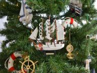 United States Coast Guard USCG Eagle Model Ship Christmas Tree Ornament