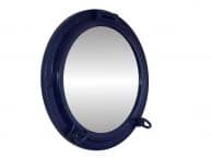 Navy Blue Decorative Ship Porthole Mirror 15