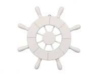 White Decorative Ship Wheel 9