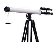Floor Standing Oil-Rubbed Bronze-White Leather With Black Stand Griffith Astro Telescope 65