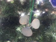 Antique Bronze Cast Iron Propeller Christmas Ornament 4